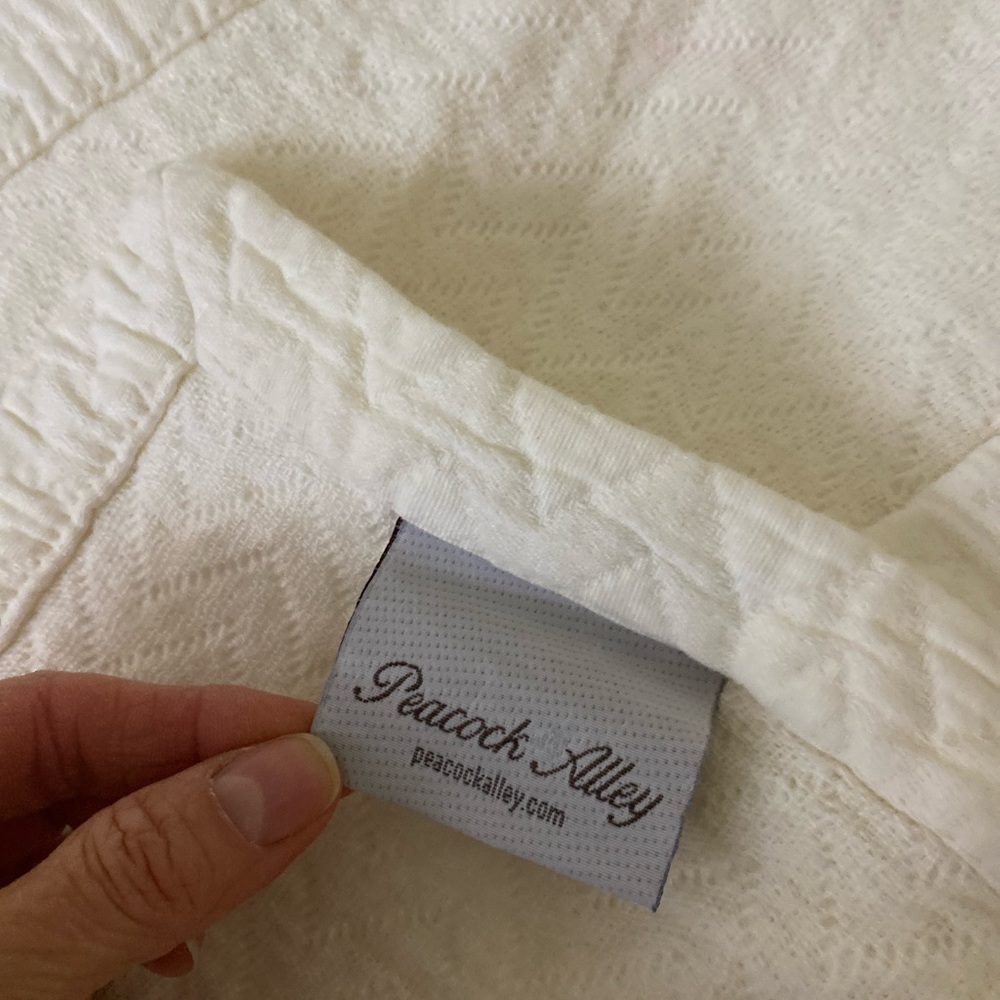 Peacock alley king size coverlet